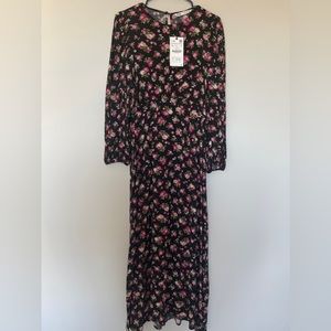Zara floral maxi dress